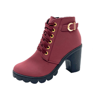 ⏳-50% pour temps limité⏰Bottes Femme à Talon Block Semelle Épaisse💥