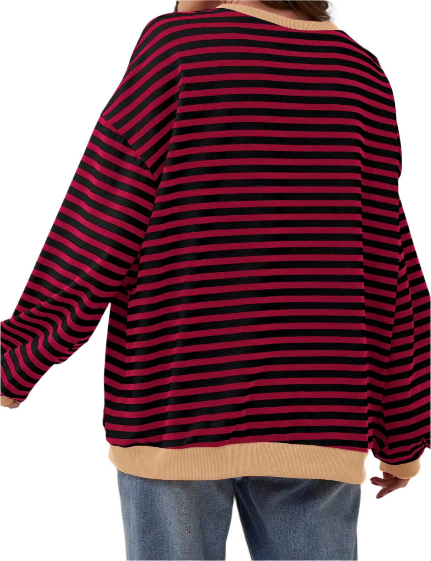 ALISA | Sweat-shirt oversize rayé