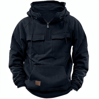 Xavier - Hoodie d'hiver confortable avec fermeture éclair